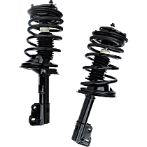 Front, Driver and Passenger Side Fully Loaded Strut, FWD, Sedan, Front Wheel Drive, Without Electronic Suspension