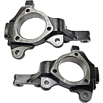 Front, Driver and Passenger Side Steering Knuckle, Without Backing Plate, Without Bearing