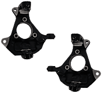 Front, Driver and Passenger Side Steering Knuckle, Without Backing Plate, Without Bearing