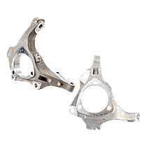 Front, Driver and Passenger Side Steering Knuckle, Without Backing Plate, Without Bearing