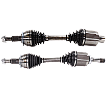 Front, Driver and Passenger Side Axle Assembly, Primary Design, New, 3.6L 6Cyl