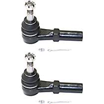 Front, Driver and Passenger Side, Outer Tie Rod End
