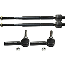 Front, Driver and Passenger Side, Inner and Outer Tie Rod Ends