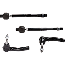 Front, Driver and Passenger Side, Inner and Outer Tie Rod Ends