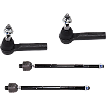 Front, Driver and Passenger Side, Inner and Outer Tie Rod Ends