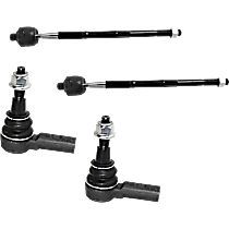 Front, Driver and Passenger Side, Inner and Outer Tie Rod Ends