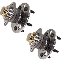 Rear, Driver and Passenger Side Wheel Hub, 5 Lugs, With Bearing