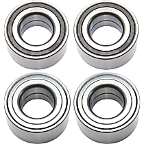 Front and Rear, Driver and Passenger Side Wheel Bearing, Set of 4