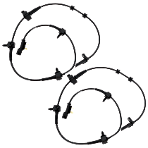 Front, Driver and Passenger Side ABS Speed Sensors, Axle Mounted
