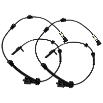 Front, Driver and Passenger Side ABS Speed Sensors, Spindle Mounted