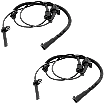 Front, Driver and Passenger Side ABS Speed Sensor RWD Set of 2