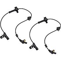 Front, Driver and Passenger Side ABS Speed Sensor Set of 2