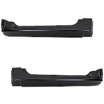 Driver and Passenger Side, Outer Rocker Panels, 2-Door, Regular Cab (Standard Cab Pickup), Except New Body Style