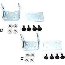 Front, Driver and Passenger Side, Lower Door Hinge, Mounts On Door