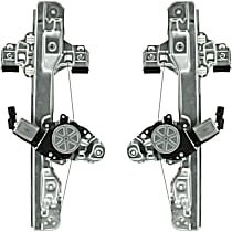 Rear, Driver and Passenger Side Window Regulators, Power