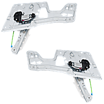 Rear, Driver and Passenger Side Window Regulators, Power