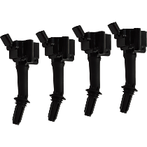 Ignition Coils, Set of 4, 4 Cylinder, 1.5 Liter Engine, with 4 Ignition Coil on Plugs - 