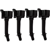 Ignition Coils, Set of 4, 4 Cylinder, 1.8 Liter Engine, with 4 Ignition Coil on Plugs