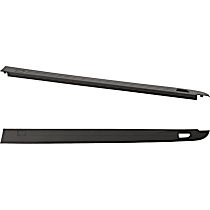 Textured Bed Rail Caps, Black, Plastic