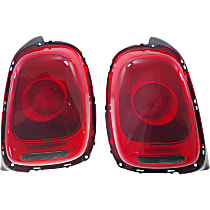 Driver and Passenger Side Tail Lights, With bulb(s), Halogen, Hatchback