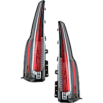 Driver and Passenger Side Halogen Tail Light, With bulb(s), OE Replacement