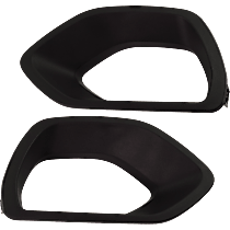 Driver and Passenger Side Grille Trim, Textured, For Models With Hood Scoop