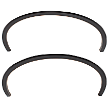 Front, Driver and Passenger Side Fender Trim, Textured Black