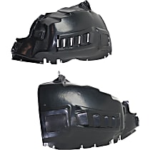 Front, Driver and Passenger Side Fender Liner, For Models With Fog Lights