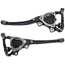 Front, Driver and Passenger Side Steering Knuckle, Without Backing Plate, Without Bearing