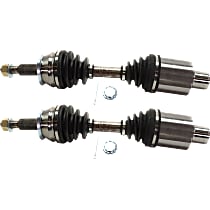 Front, Driver and Passenger Side Axle Assembly, Four Wheel Drive, Production Date From September 12, 2000, New, 4WD