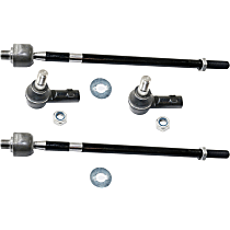 Front, Driver and Passenger Side, Inner and Outer Tie Rod Ends
