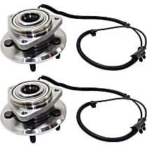Front, Driver and Passenger Side Wheel Hub Bearing included - Set of 2
