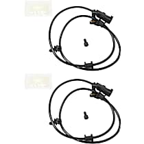 Front, Driver and Passenger Side ABS Speed Sensor Set of 2