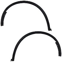 Rear, Driver and Passenger Side Fender Trim, Textured Black