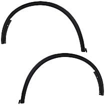 Rear, Driver and Passenger Side Fender Trim, Textured Black, CAPA Certified