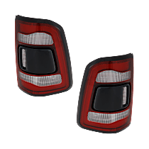 Driver and Passenger Side LED Tail Light, With bulb(s), For Models Without Blind Spot Detection, OE Replacement