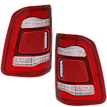 Driver and Passenger Side LED Tail Light, With bulb(s), For Models Without Blind Spot Detection, OE Replacement