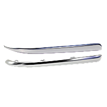 Rear, Driver and Passenger Side Bumper Trim, Platinum