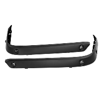 Rear, Driver and Passenger Side, Outer Bumper Trims, Primed, For Models With Advanced Park Assist Sytem