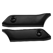 Rear, Driver and Passenger Side, Inner Bumper Trims, Primed, For Models With Parking Aid Sensor