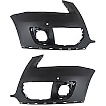 Front, Driver and Passenger Side Primed Bumper Cover
