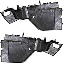 Front, Driver and Passenger Side Bumper Brackets, Guide Cover