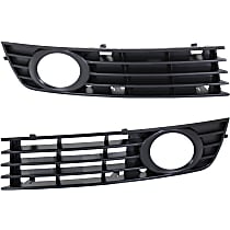 Front, Driver and Passenger Side Fog Light Trim, mfrbodycodename : B6, 2nd Generation, For Models With Fog Light Holes, Type 2, Primed