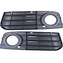 Front, Driver and Passenger Side Fog Light Trim, 4th Generation, For Models Without S-Line Package and Adaptive Cruise Control, Primed
