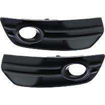 Front, Driver and Passenger Side Fog Light Trims, Primed, For Models Without S-Line Package