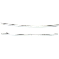 Front, Driver and Passenger Side Bumper Trims, Chrome