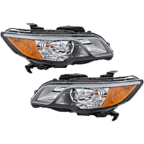 Driver and Passenger Side Halogen Headlight, With bulb(s), OE Replacement,, CAPA Certified