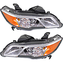 Driver and Passenger Side Headlights, without Bulbs, HID/Xenon, OE comparable