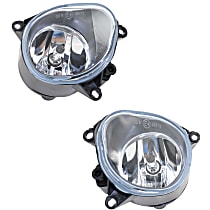 Front, Driver and Passenger Side Fog Lights, With Bulb(s), Halogen