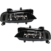 Front, Driver and Passenger Side Halogen Fog Light, With bulb(s), For Models With S-Line Package, OE Replacement